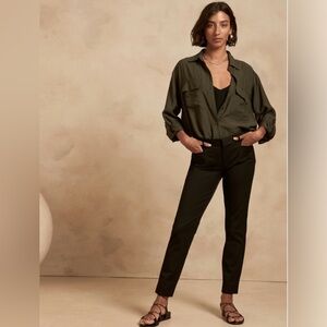 Banana Republic Black Sloan Slim Pant